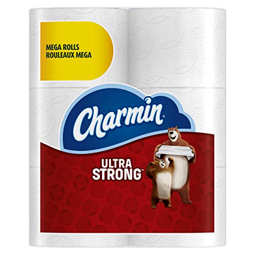 Book Cover Charmin Ultra Strong Mega Roll Toilet Paper, 24 Count