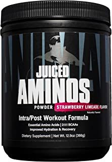 Animal Juiced Aminos - 6g BCAA/EAA Matrix plus 4g Amino Acid Blend for Recovery and Improved Performance - Strawberry Limeade - 30 Servings