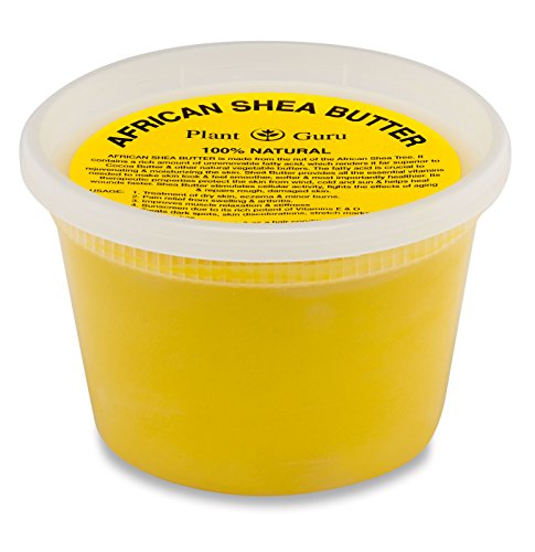 Raw African Shea Butter 16 oz Unrefined Grade A 100% Pure Natural Yellow/Gold From Ghana DIY Crafts, Body, Lotion, Cream, lip Balm, Soap Making, Eczema, Psoriasis And Aid Stretch Marks