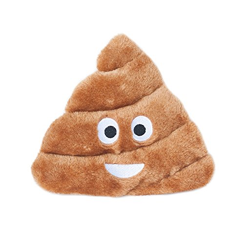 ZippyPaws - Squeakie Emojiz Stuffed Plushie Dog Toy - Pile o' Poo