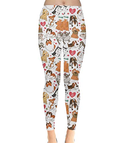 CowCow Womens Tights Animal Digital Print Dog Cats Horses Pigs Hippo Sheep Rabbit Panda Leggings, XS-5XL