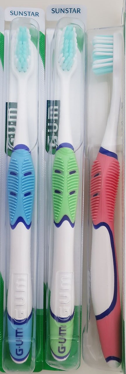 Book Cover GUM 517 Technique Sensitive Care Toothbrush - Compact - Ultra Soft (3 Pack)