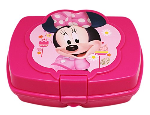 Disney 14407 Minnie Mouse Kids Sandwich Box Girls Lunch Box, Pink
