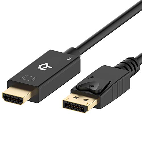 Book Cover Rankie DisplayPort (DP) to HDMI Cable, 4K Resolution Ready, 6 Feet