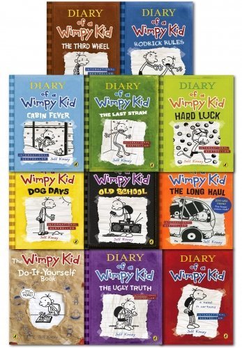 Book Cover Diary of a Wimpy Kid Collection 11 Books Set Pack (1-11)