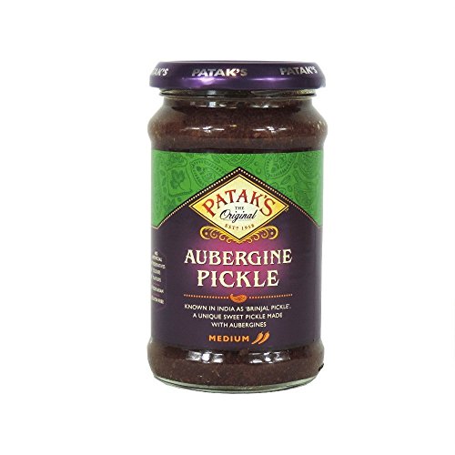 Patak's Brinjal Aubergine Pickle Medium (283g) - Pack of 6