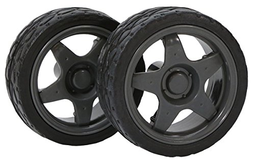 2.55 inch Black Press Fit Wheels (Pair)
