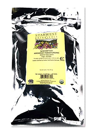 Book Cover Starwest Botanicals Organic Arrowroot Powder - 1 Pound (16 oz)