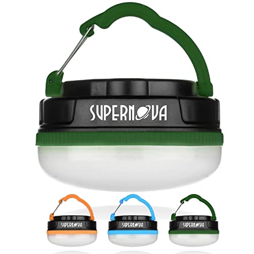 Supernova ® Halo 150 Tent Light & Camping Lantern, Versatile Hanging Lantern & Camping Light for Backpacking Gear, Emergency Kits, Hurricanes, Storms & Power Outages (Green, Batteries Included)