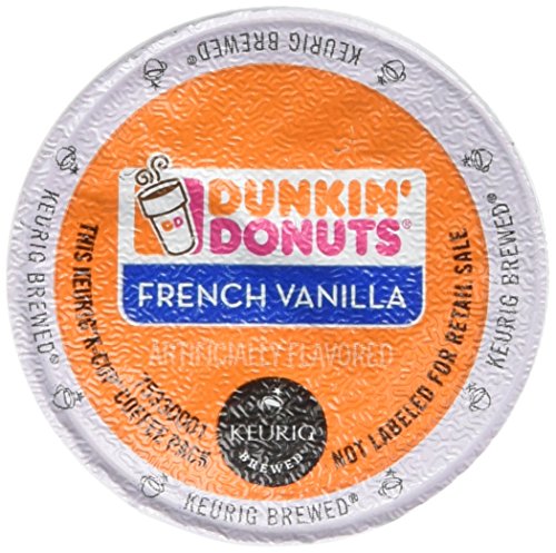 Book Cover Dunkin Donuts French Vanilla Flavored Coffee K-Cups For Keurig K Cup Brewers - 32 Pack (Packaging may vary)