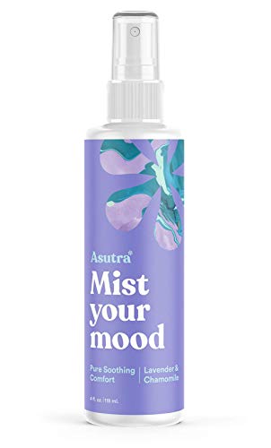 Book Cover ASUTRA Lavender & Chamomile Essential Oil Blend, Aromatherapy Spray, 4 fl oz | for Face, Body, Rooms, & Linens | Helps Relax Mind & Body to Sleep | Pure Soothing Comfort