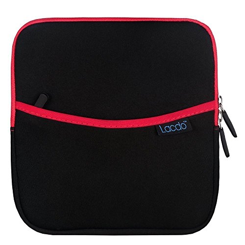 Book Cover Lacdo Shockproof External USB CD DVD Writer Blu-Ray & External Hard Drive Neoprene Protective Storage Carrying Sleeve Case Pouch Bag With Extra Storage Pocket for Apple MD564ZM/A USB 2.0 SuperDrive / Apple Magic Trackpad / SAMSUNG SE-208GB SE-20