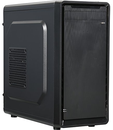 Book Cover ROSEWILL Micro ATX Mini Tower Computer Case, Steel and plastic computer case with 1x 80mm rear fan, Top I/O ports: 1x USB3.0, 2x USB 2.0 and Audio In/Out ports (SRM-01)