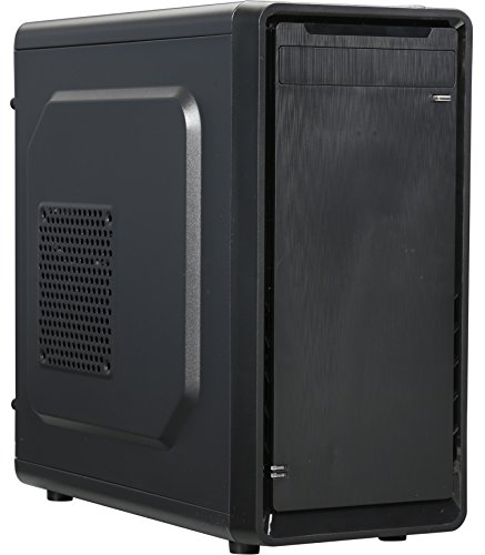ROSEWILL Micro ATX Mini Tower Computer Case, Steel and plastic computer case with 1x 80mm rear fan, Top I/O ports: 1x USB3.0, 2x USB 2.0 and Audio In/Out ports (SRM-01)