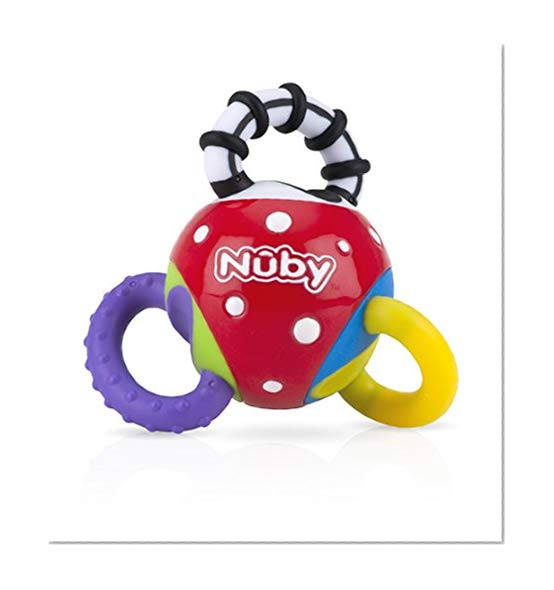 Nuby 683 Twista Ballon de dentition Jouet, 6 mois plus