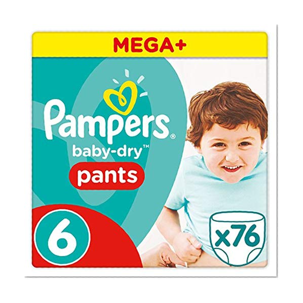 Pampers - Baby Dry Pants - Couches-culottes Taille 6 (+15 kg) - Mega+ Pack (x76 culottes)