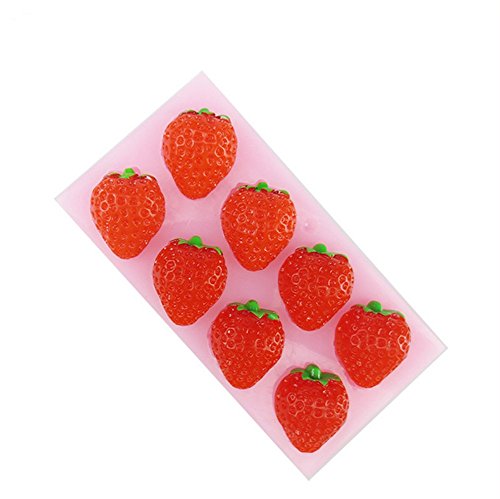 SNW Strawberry Series Fondant Mold Soap Silicone Bakeware Chocolate Mold Cake Decoration