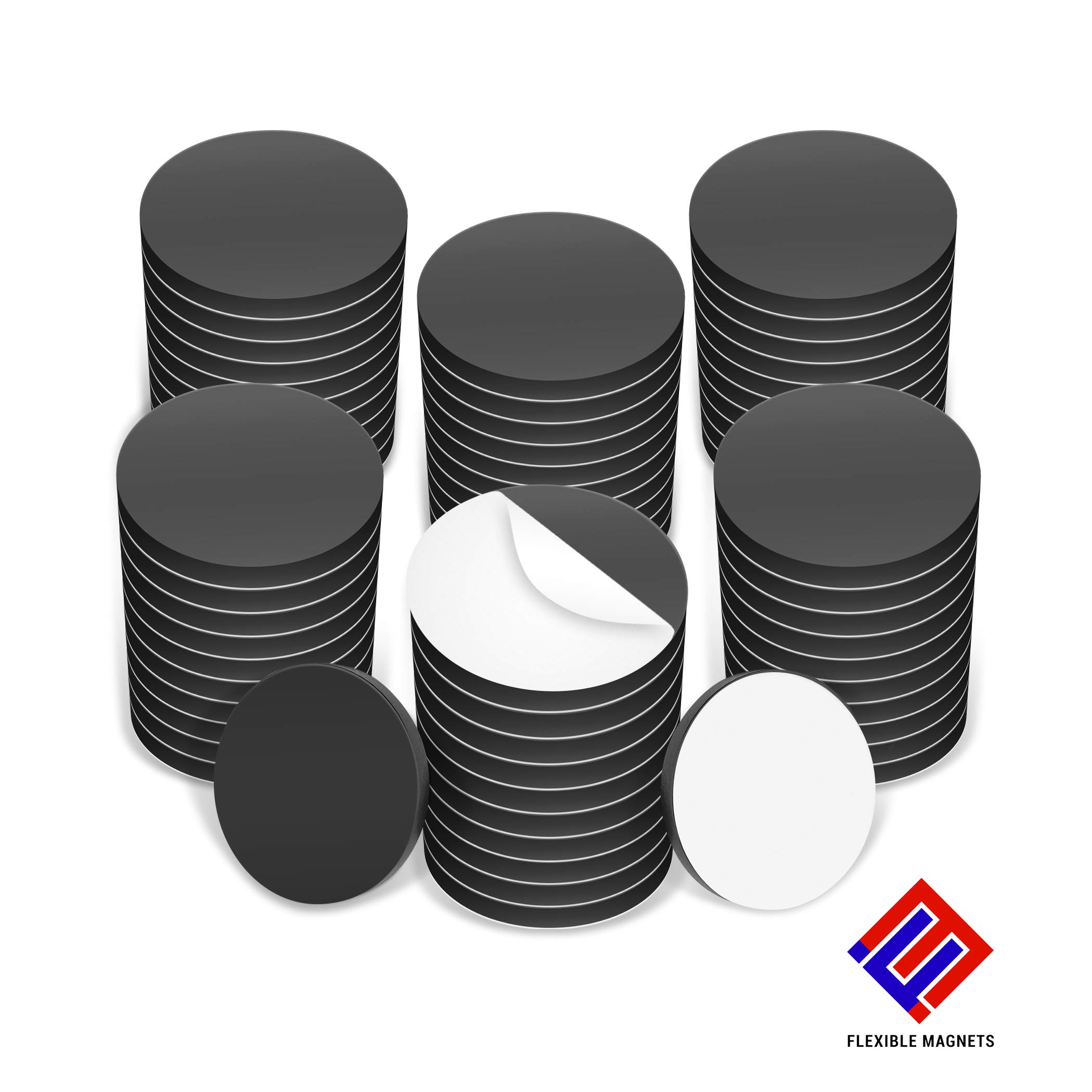 Adhesive Magnetic Discs - Round Magnetic Discs with Adhesive Backing - Magnetic Adhesive Dots Great for Crafts! Magnetic Discs are Great to use at Home, Office, School & More!(1/2 inch, 250 Pieces)