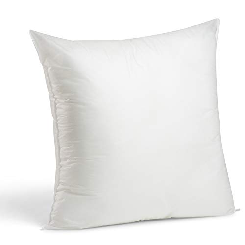 Book Cover Foamily Premium Hypoallergenic Stuffer Pillow Insert Sham Square Form Polyester, 24