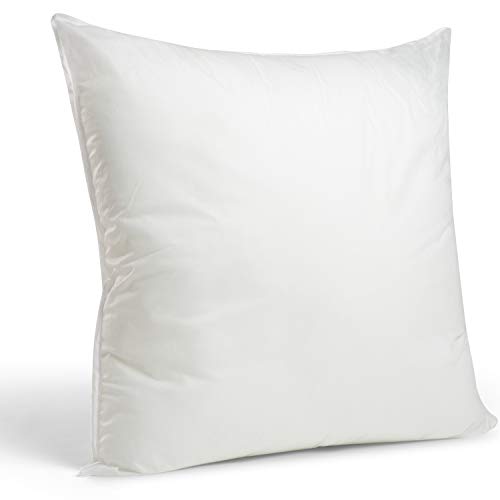 Book Cover Foamily Premium Hypoallergenic European Sleep Pillow Insert Euro Sham Square Form Polyester, 26