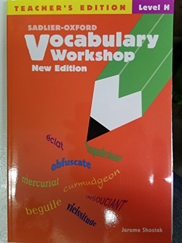 Vocabulary Workshop: Level H by Shostak, Jerome (2005) Paperback