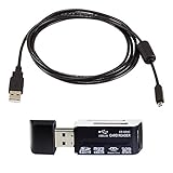 Eeejumpe USB Cable for Nikon DSLR D5000 Camera, and USB Computer Cord for Nikon DSLR D5000