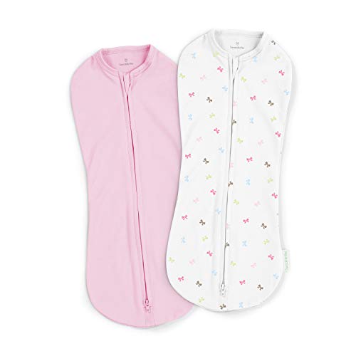 SwaddleMe Pod 2-PK, Baby Bows (NB)