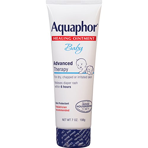 Book Cover Aquaphor Baby Healing Ointment - for Chapped Skin, Diaper Rash and Minor Scratches - 7 Ounce (Pack of 1)