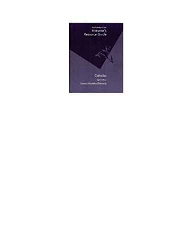 Calculus Instructor's Resource Guide 0618527974, 9780618527977