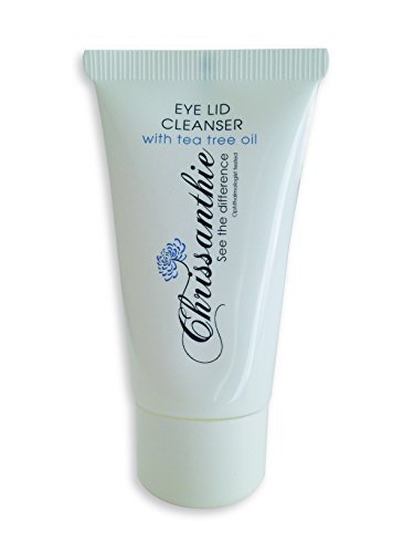 Chrissanthie Eyelid Cleanser 30ml with Tea Tree & Citrus Extracts - All-in-one eye makeup remover, eyelash extensions cleanser & face wash - Relief for scratchy, crusty & dry eyes