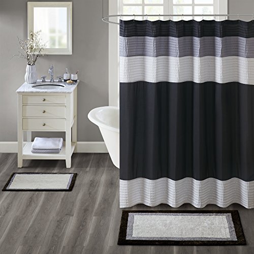 Book Cover Madison Park Amherst Bathroom Rugs Room DÃ©cor 100% Cotton Tufted Ultra Soft Non-Slip, Absorbent Quick Dry Bathtub Mats, 27x45