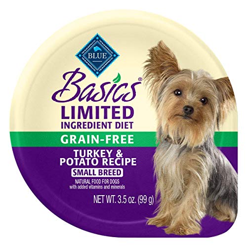 BLUE Basics Limited Ingredient Diet Adult Small Breed Grain-Free Turkey & Potato  Wet Dog Food 3-oz (Pack of 12)