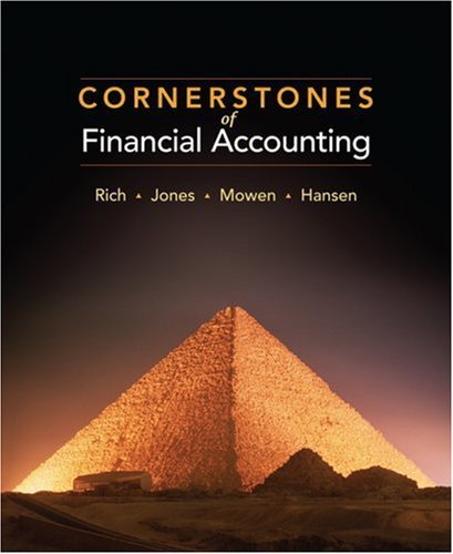 Cornerstones of Financial Accounting (Available Titles CengageNOW) Hardcover - January 12, 2009