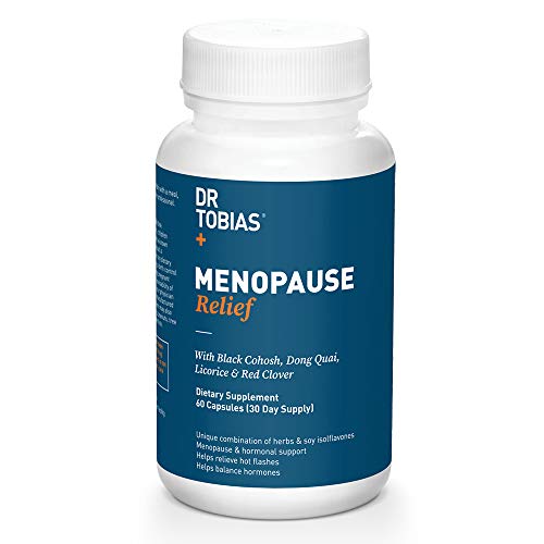 Dr Tobias Menopause Relief - Black Cohosh - Hormone Support & Hot Flash Relief (60 Count)