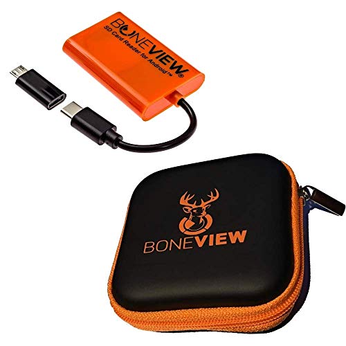 BoneView Trail and Game Camera Viewer for Android Phones, Micro USB Connector, Reads SD and Micro SD cards
