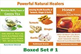 Amazing Health Benefits of Green Tea, Honey, Turmeric, Ginger and Garlic: 3 Books Boxed Set -  Uses and Advantages of Turmeric, Honey, Green Tea, Ginger ... - 3 Books Virtual Boxed Sets Book 1)