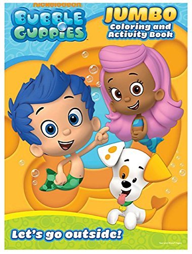 Book Cover Nickelodeon Bubble Guppies Educational Coloring and Activity Book ~ Let's Go Outside! (64 Pages; 7.75