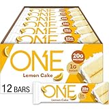 ONE Protein Bars, Lemon Cake, Gluten Free with 20g Protein and 1g Sugar, Pantry Staples, 2.12 oz (12 Count), Packaging May Vary