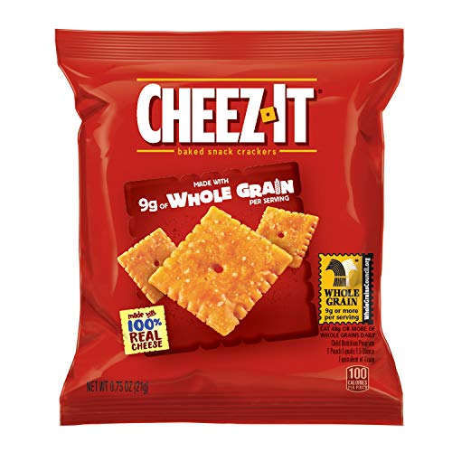 Book Cover Cheez-It Baked Snack Cheese Crackers, made with 9g Whole Grain, .75oz (175 count)