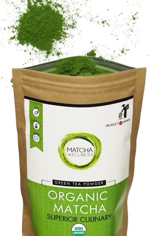 Book Cover Matcha Green Tea Powder - Superior Culinary - USDA Organic From Japan -Natural Energy & Focus Booster Packed With Antioxidants. (Starter Bag - 30g (1.05oz))