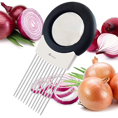 ORBLUE All-in-One Onion Holder, Odor Remover, Slicer, Cutter and Chopper