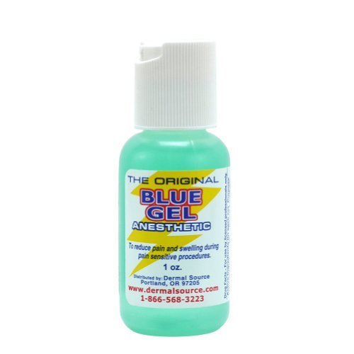 Book Cover Lidocaine Blue Gel Tattoo Numbing Topical Anesthetic Cream Gel - 1 oz