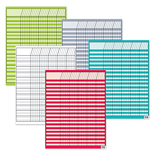 Creative Teaching Press Bright Colors Incentive 5-Chart Pack (Tracking Progress for Students), Multi (974)