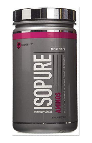 Book Cover Isopure Amino Supplement, with BCAAs, Essential Amino Acids and L-Theanine, Flavor: Alpine Punch, 30 Servings