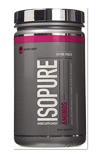 Isopure Amino Supplement, with BCAAs, Essential Amino Acids and L-Theanine, Flavor: Alpine Punch, 30 Servings