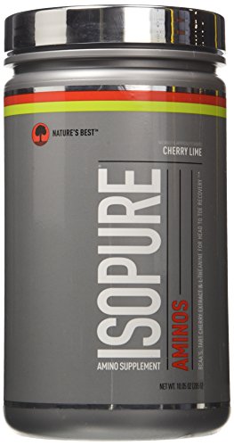 Isopure Amino Supplement, with BCAAs, Essential Amino Acids and L-Theanine, Flavor: Cherry Lime, 30 Servings