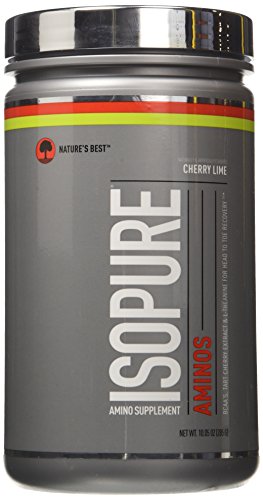 Book Cover Isopure Amino Supplement, with BCAAs, Essential Amino Acids and L-Theanine, Flavor: Cherry Lime, 30 Servings