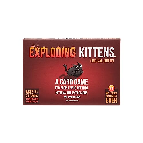 Book Cover Exploding Kittens Card Game - Family-Friendly Party Games - Card Games For Adults, Teens & Kids