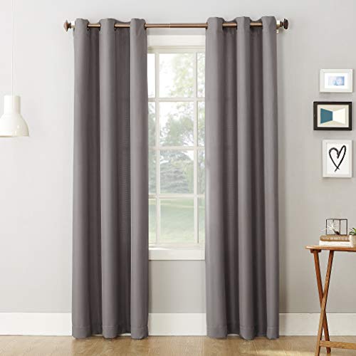 Book Cover No. 918 Montego Casual Textured Semi-Sheer Grommet Curtain Panel
