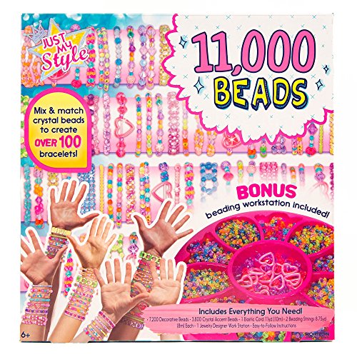 Just My Style 11, 000 Beads Bracelet Making Kit by Horizon Group USA, Pink